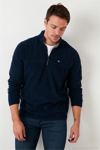 Slim Fit Anti-Pilling Tüylenme Yapmayan Şardonlu Soğuk Geçirmez  2li Paket Erkek Polar 5906001S2 HAKİ-LACİVERT