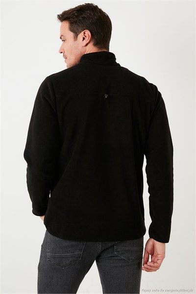 Slim Fit Anti-Pilling Tüylenme Yapmayan Şardonlu Soğuk Geçirmez  2li Paket Erkek Polar 5906001S2 ORANJ-SİYAH
