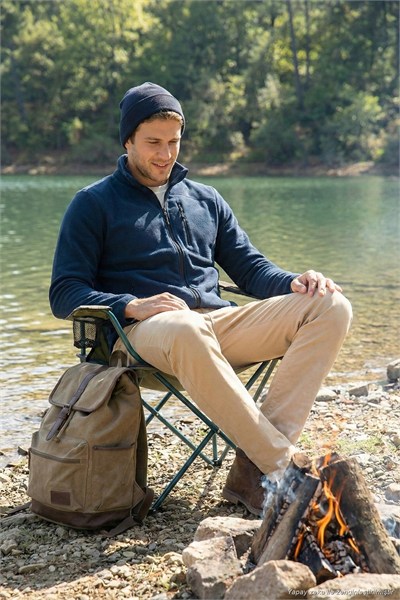 Slim Fit Fermuarlı Cepli Dik Yaka Soğuk Geçirmez Polar Erkek Hırka 5906028 LACİVERT