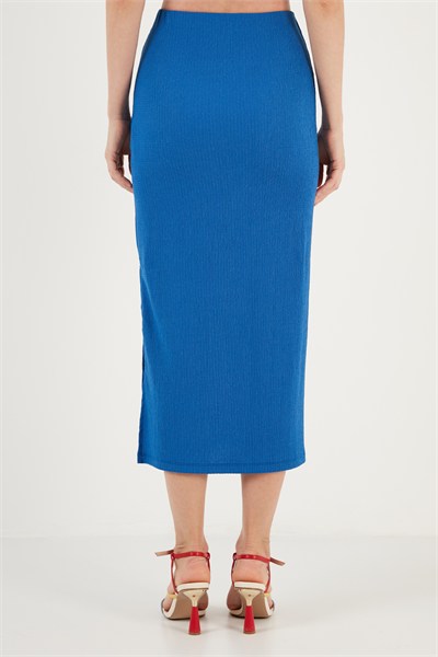 Slim Fit İp Askılı Yırtmaçlı Kadın Takım 5865278 SAKS