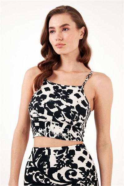 Slim Fit İp Askılı Yırtmaçlı Midi Alt-Üst Kadın Takım 5865726 SİYAH