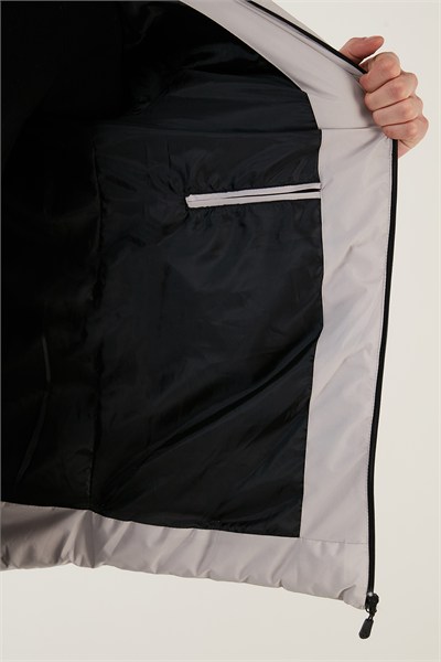 Slim Fit Kapüşonlu Cepli Erkek Mont 6274818 TAŞ