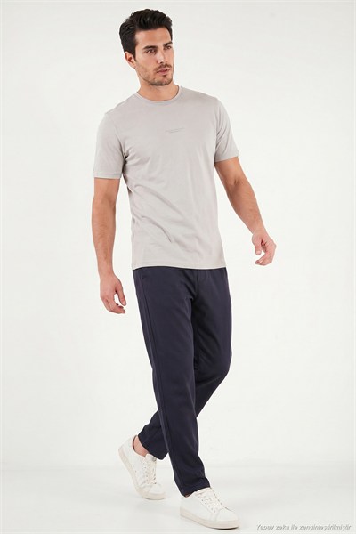 Slim Fit Normal Bel Boru Paça Denim Pantolon Erkek Kot Pantolon 5545C82MILANO LACİVERT