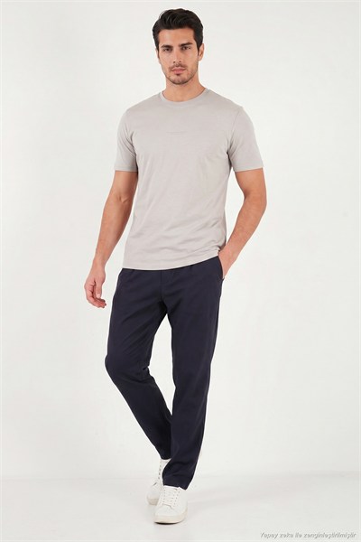 Slim Fit Normal Bel Boru Paça Denim Pantolon Erkek Kot Pantolon 5545C82MILANO LACİVERT