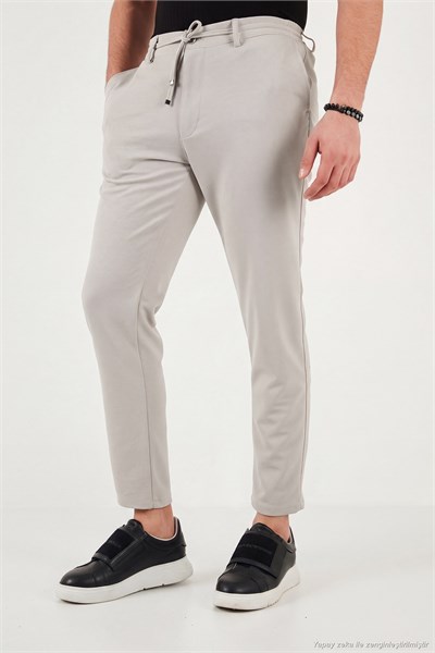 Slim Fit Normal Bel Daralan Paça Erkek Pantolon 6843654 TAŞ