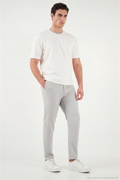Slim Fit Normal Bel Daralan Paça Erkek Pantolon 6843660 TAŞ