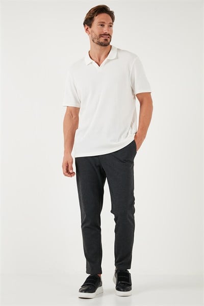 Slim Fit Normal Bel Düz Paça Erkek Pantolon 6135549 ANTRASİT