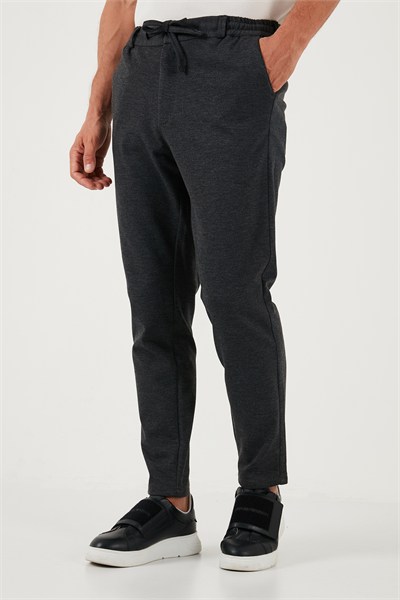Slim Fit Normal Bel Düz Paça Erkek Pantolon 6135549 ANTRASİT