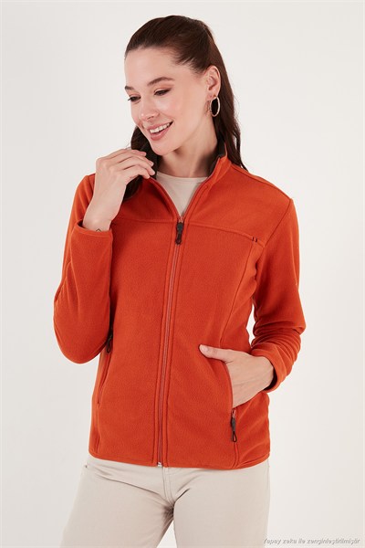 Slim Fit Yumuşak Dokulu Anti-Pilling Tüylenme Yapmayan 2li Paket Kadın Polar 590700200S2 Orange-Turkuaz