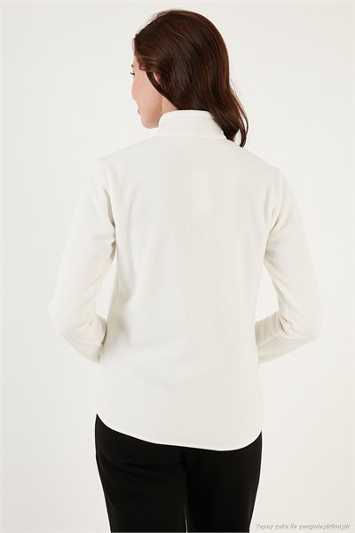 Slim Fit Yumuşak Dokulu Anti-Pilling Tüylenme Yapmayan 2li Paket Kadın Polar 590700200S2 SİYAH-EKRU