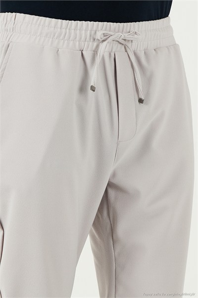 Streç Regular Fit Normal Bel Düz Paça Jogger Erkek Pantolon CF25617953 GRİ