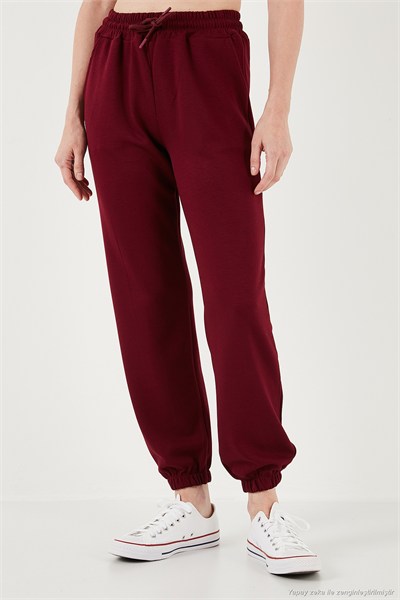 Streç Regular Fit OYSHO Kumaş Kadın Eşofman Altı 5865798O BORDO