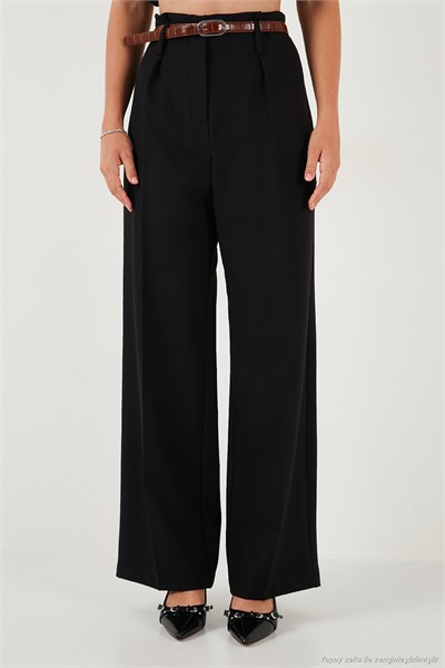 Wide Leg Yüksek Bel Geniş Paça Palazzo Kadın Pantolon 65271262 SİYAH