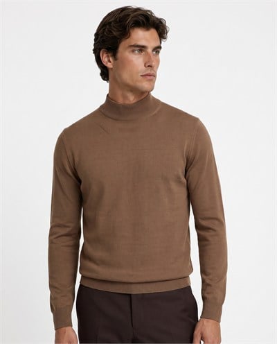 Full Fisherman Sweater Camel