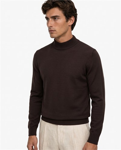 Full Fisherman Sweater Brown