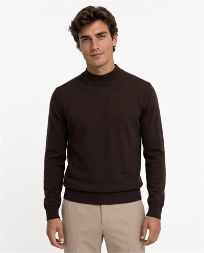 Full Fisherman Sweater Brown