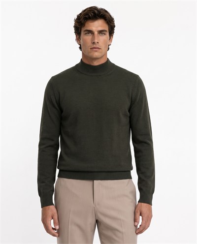 Full Fisherman Sweater Khaki