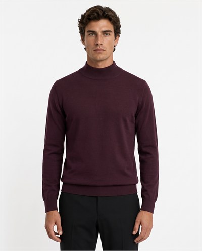 Full Fisherman Sweater Purpel