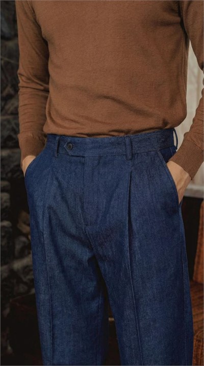 Americano Modern Fit Pantolon Lacivert