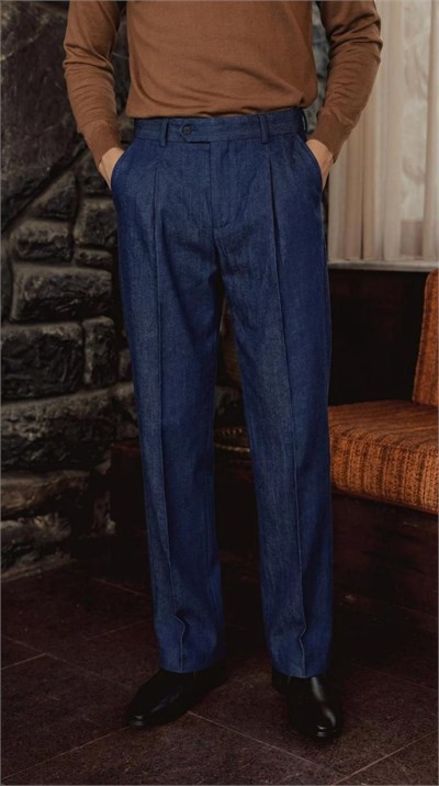 Americano Modern Fit Pantolon Lacivert