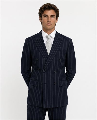 Argent Light  Kruvaze Takım Elbise Koyu Lacivert