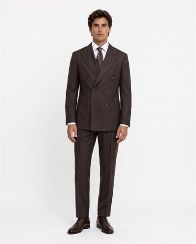 Sandy  Cross-Over Suit Brown