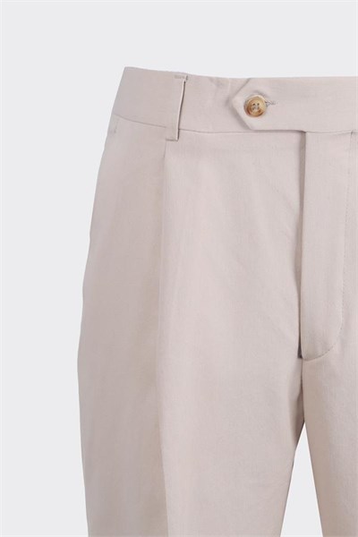 Barcelona Modern Fit Pantolon Ekru