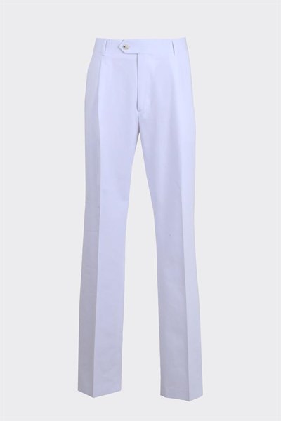 Barcelona Modern Fit Pantolon Beyaz