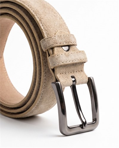 Belt Bej Suede
