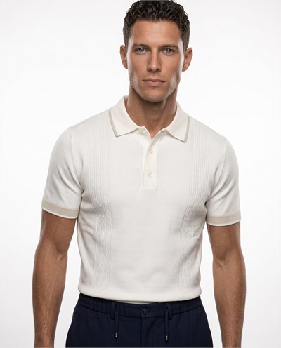 Bellagio Polo Triko T-Shirt Beyaz