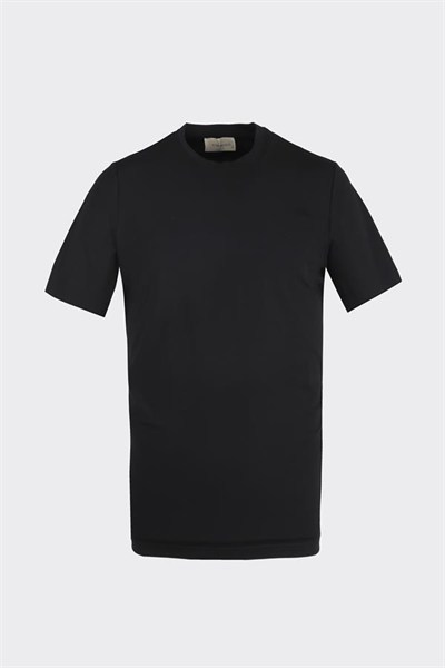 Crew Neck Short Sleeve T-Shirt Black
