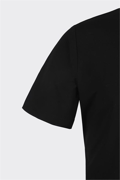 Crew Neck Short Sleeve T-Shirt Black