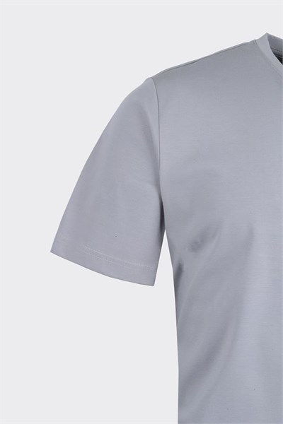 Bis.Yaka K.Kol T-Shirt Gri