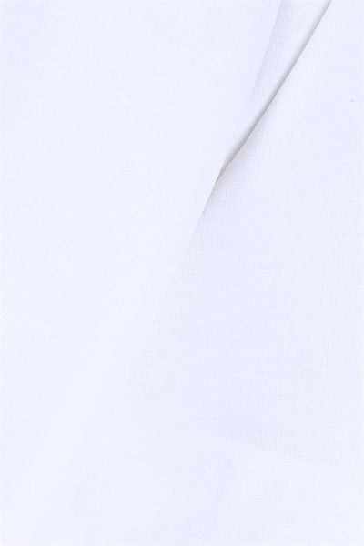 Bis.Yaka K.Kol T-Shirt Beyaz