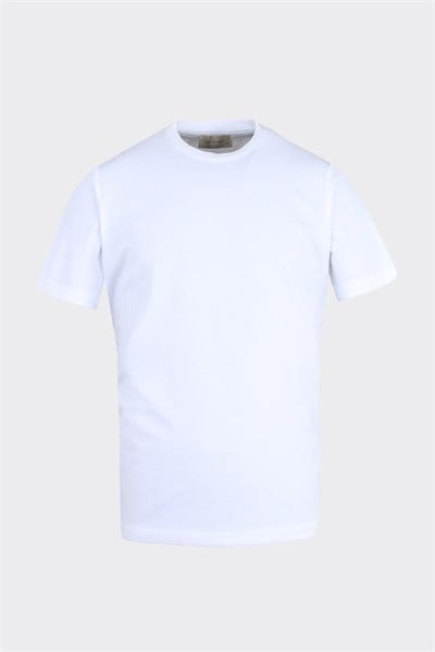 Bis.Yaka K.Kol T-Shirt Beyaz