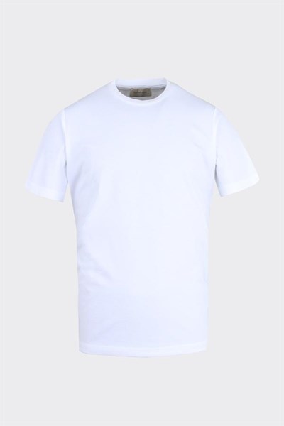 Bis.Yaka K.Kol T-Shirt Beyaz