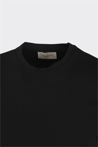 Bis.Yaka K.Kol T-Shirt Siyah