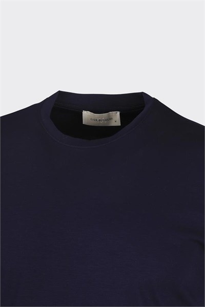 Crew Neck Short Sleeve T-Shirt Navy