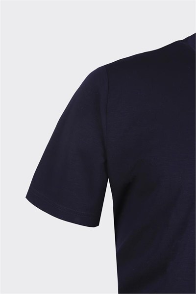 Crew Neck Short Sleeve T-Shirt Navy