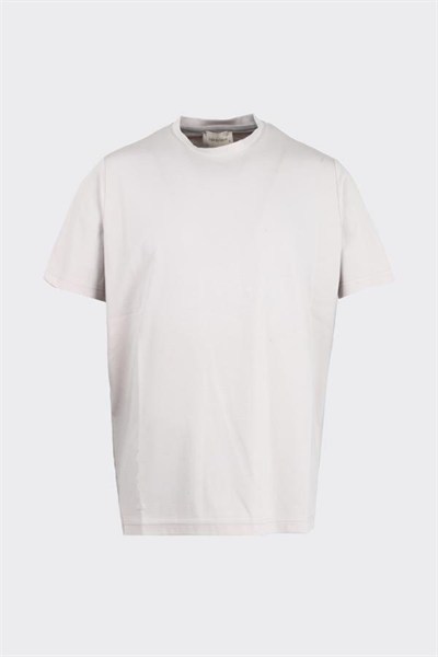 Crew Neck Short Sleeve T-Shirt Bej