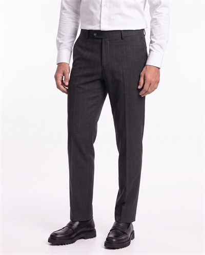 Bodoni Bauer Cross-Cut Suit Anthracite