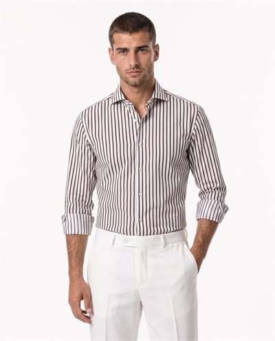 Classic Collar Shirt Brown