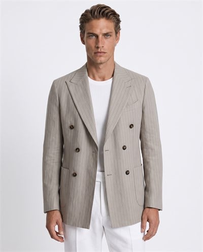 Chester Cross-Front Jacket Bej