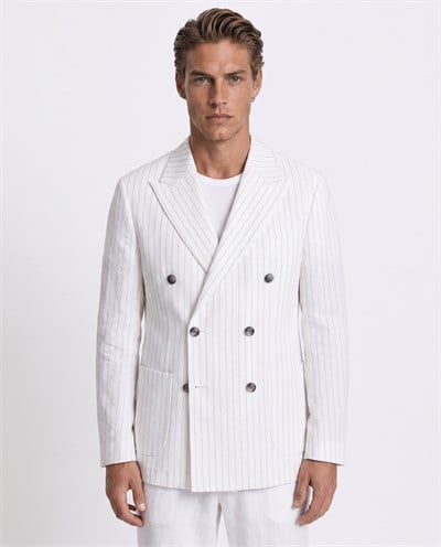 Chester Cross-Front Jacket White
