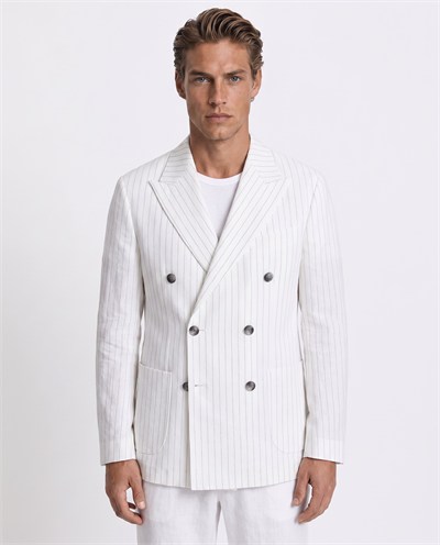Chester Cross-Front Jacket White