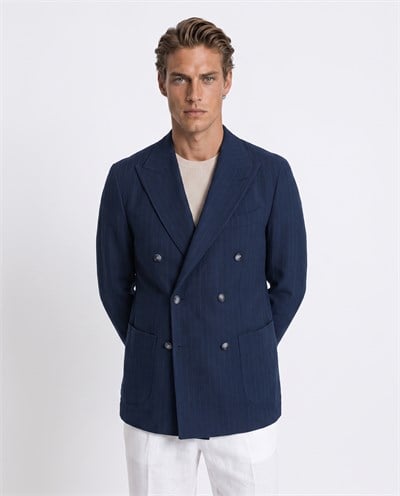 Chester Cross-Front Jacket Navy