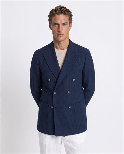 Chester Cross-Front Jacket Navy
