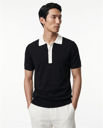Core Knit Triko T-Shirt Black