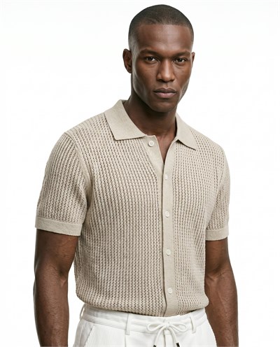 Easy Polo Triko T-Shirt Bej