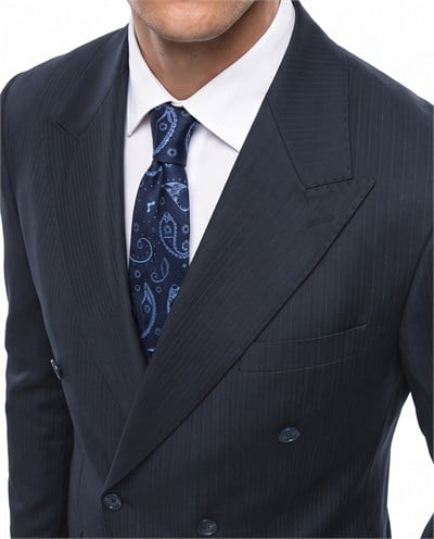 Fabello Double-Breasted Suit Navy